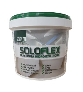 SOLOFLEX - elastinga hidroizoliacija lauko ir vidaus darbams, 6kg