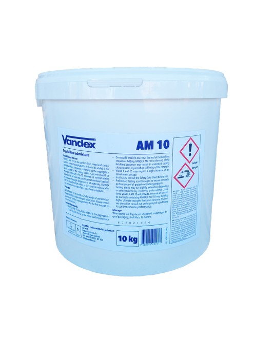 VANDEX AM 10 - kristalinės hidroizoliacijos priedas betonui, 10 kg