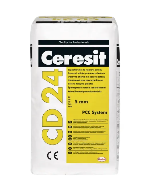 Ceresit CD24 remontinis betono glaistas iki 5 mm, 25kg Ceresit CD24 remontinis betono glaistas iki 5 mm, 25kg