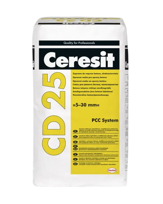 Ceresit CD25 smulkiagrūdis betono remontinis mišinys 5-30 mm, 25kg