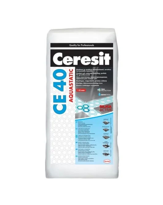Ceresit CE40 Premium Flex Fuga elastingas plytelių siūlių glaistas (1-8 mm), antracito pilka (13), 25kg
