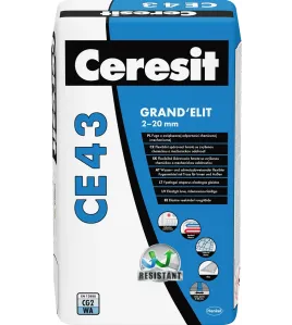 Ceresit CE43 Grand'Elit ekstra atsparus elastingas glaistas siūlėms (iki 20 mm), grafitas (16), 25kg