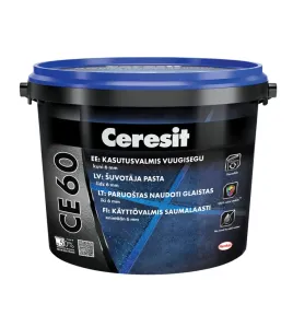 Ceresit CE60 paruoštas naudoti polimerinis glaistas siūlėms (iki 6 mm), coal (18), 2kg