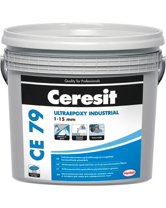 Ceresit CE79 UltraEpoxy Industrial 2 komp. epoksidinis glaistas ir klijai (1-15 mm), Alabaster (742), 5kg