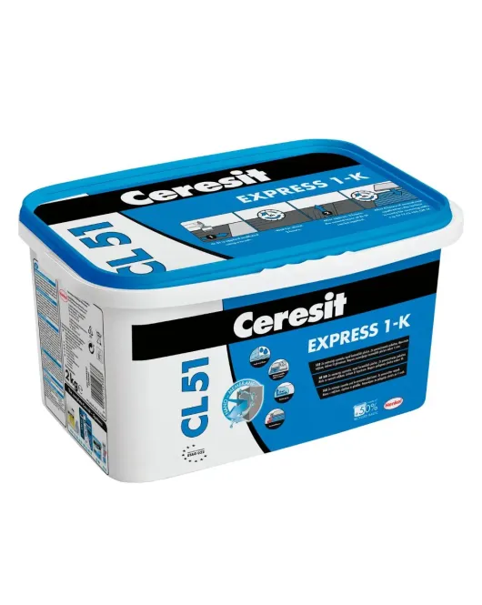 Ceresit CL51 Express vienkomponentė hidroizoliacija, 2kg Ceresit CL51 Express vienkomponentė hidroizoliacija, 2kg