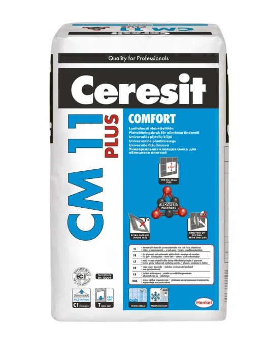 Ceresit CM11 Comfort Plus universalūs plytelių klijai, 25kg