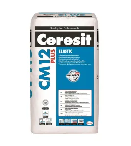 Ceresit CM12 Elastic Plus padidinto elastingumo plytelių klijai, 25kg