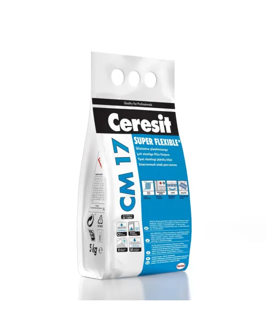 Ceresit CM17 S1 Super Flexible ypač elastingi plytelių klijai, 5kg