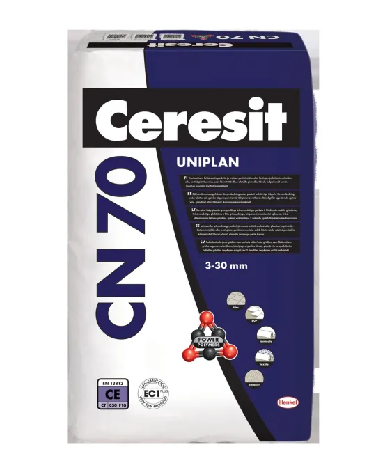 Ceresit CN70 Uniplan savaime išsilyginantis grindų mišinys 3-30 mm, 25kg