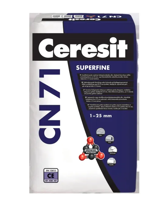 Ceresit CN71 Superfine savaime išsilyginantis grindų mišinys 1-25 mm, 25kg