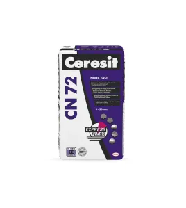 Ceresit CN72 Express Nivel Fast greitai kietėjantis savaime išsilyginantis grindų mišinys 1-20 mm, 25kg