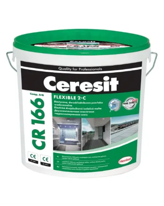 Ceresit CR166 elastinga dvikomponentė hidroizoliacinė danga, 16kg