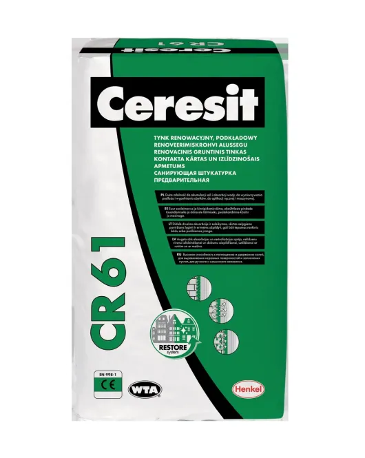 Ceresit CR61 renovacinis gruntinis tinkas, 25kg Ceresit CR61 renovacinis gruntinis tinkas, 25kg
