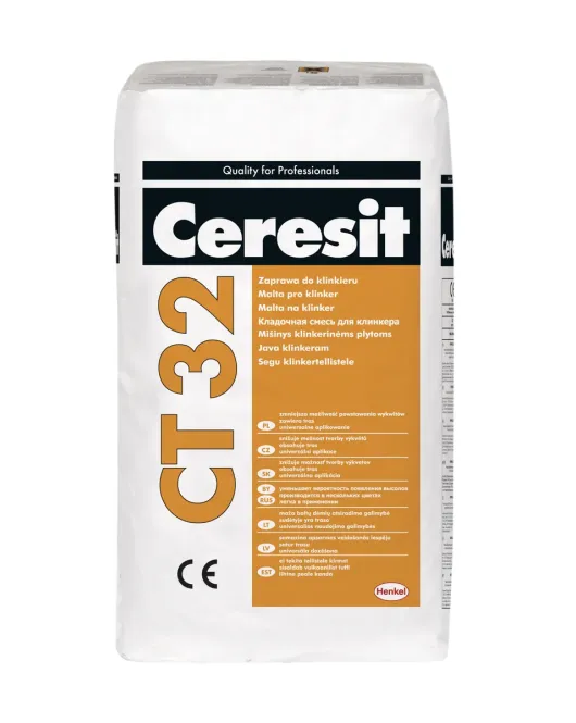 Ceresit CT32 mišinys klinkerio plytoms, šviesiai pilkas (04), 25kg Ceresit CT32 mišinys klinkerio plytoms, šviesiai pilkas (04), 25kg