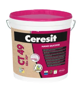 Ceresit CT49 Nano Silicone Reno nanosilikoniniai dažai, balta bazė, 15l