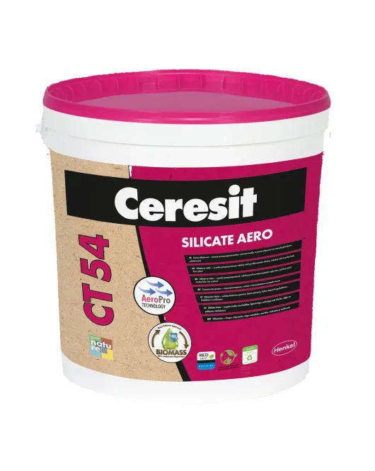 Ceresit CT54 silikatiniai dažai, balta bazė, 15l