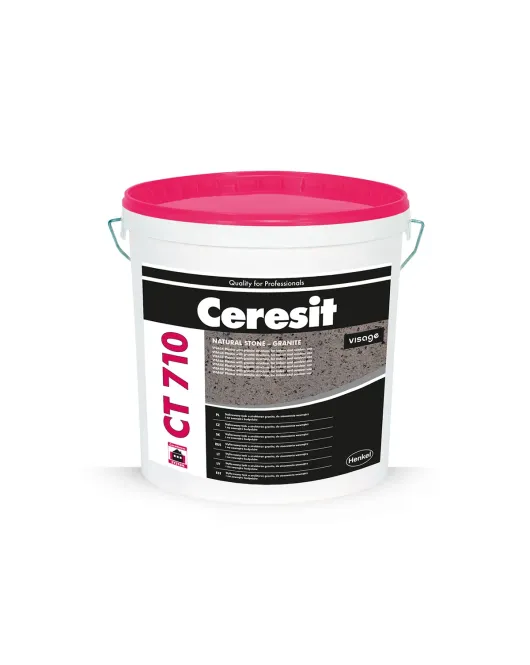 Ceresit CT710 Visage akmens natūralumo dekoratyvinis tinkas, Granite bazė (derva), 7kg