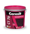 Ceresit CT76 silicone-elastomeric decorative plaster, pebble texture, grain size 2.0 mm, white base, 25kg