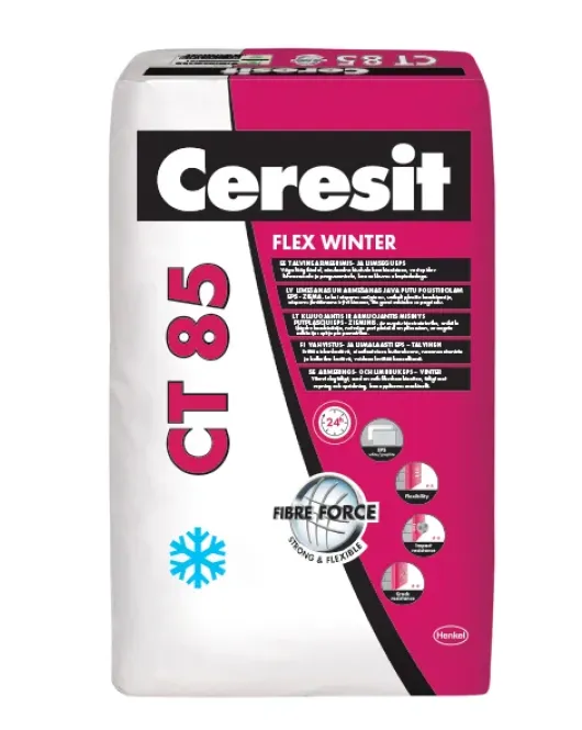 Ceresit CT85 Winter žieminis klijavimo ir armavimo mišinys EPS, 25kg Ceresit CT85 Winter žieminis klijavimo ir armavimo mišinys EPS, 25kg