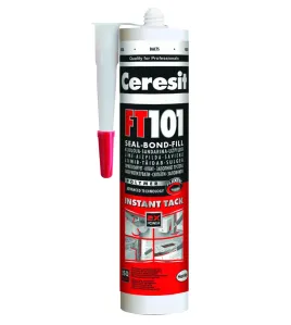 Ceresit FT101 Flextec universalus elastingas hermetikas-klijai, bespalvis (Transparent), 280ml