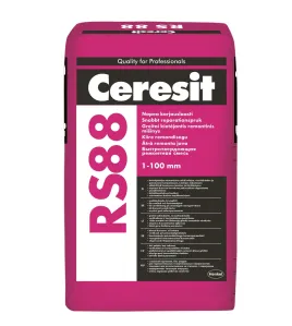 Ceresit RS88 universalus nesusitraukiantis remontinis mišinys 1-100 mm, 25kg