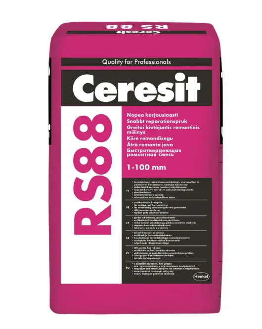 Ceresit RS88 universalus nesusitraukiantis remontinis mišinys 1-100 mm, 25kg