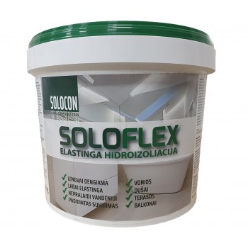 SOLOFLEX - elastinga hidroizoliacija lauko ir vidaus darbams, 6kg